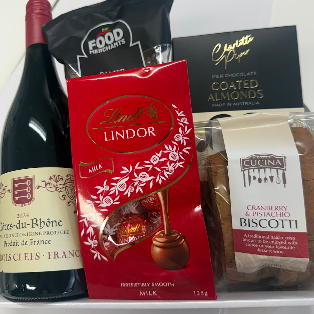 FRENCH WINE & GOURMET TREATS BASKET
