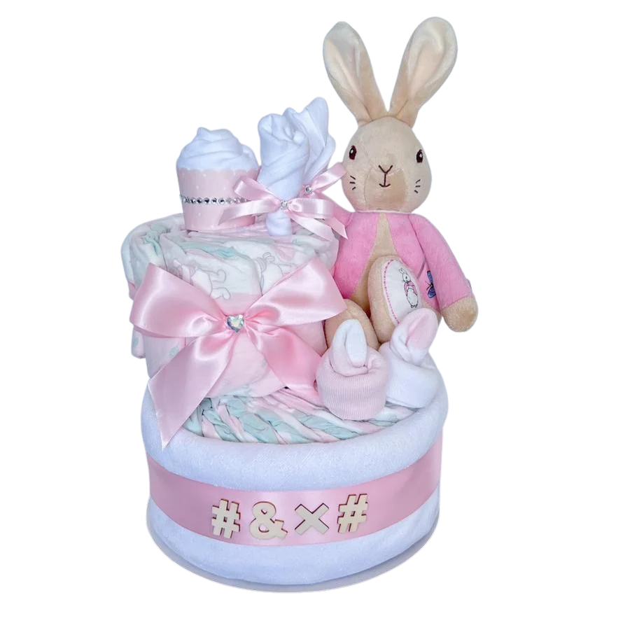 PETER RABBIT NAPPY CAKE